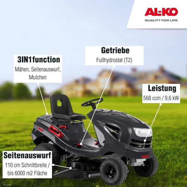 AL-KO Comfort 18-111.4 HDS-A V2 Rasentraktor – Bild 3